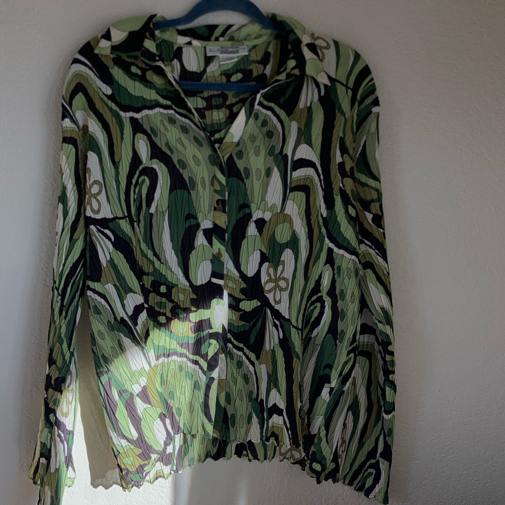 Multicolor Abstract Groovy Blouse